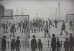 lowry signed prints, football match