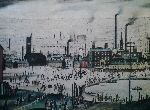 lowry signed prints, industrial town
