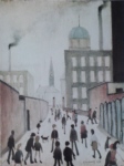 lowry signed prints, mrs swindell's picture