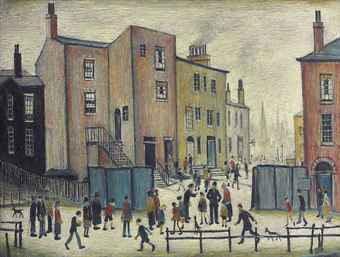 old houses painting lowry