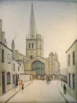 lowry signed prints, Burford church