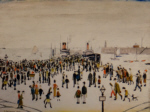 lowry signed prints, ferry boats