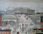 lowry signed prints, station approach